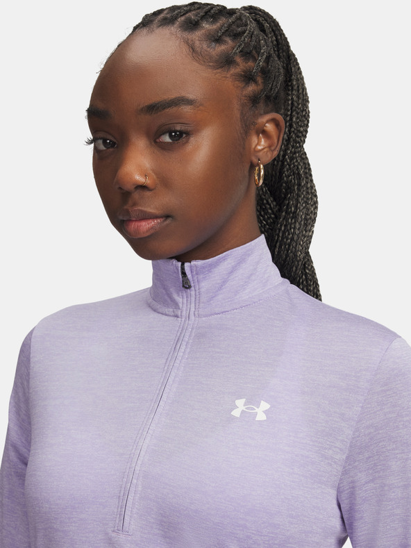 Under Armour Damen T-Shirt Under Armour Tech 1/2 Zip- Twist-PPL