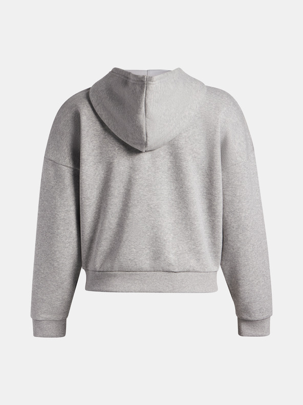 Under Armour Damen Hoodie Under Armour Rival Flc Piped HZ Hoodie-GRY