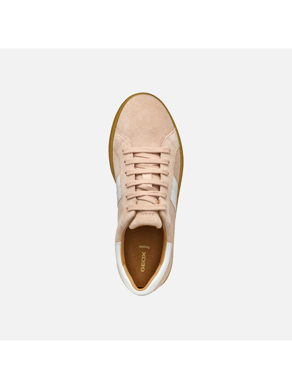 Geox Creme Geox Damen Meleda Turnschuhe