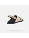 Geox Cremefarbene Damen-Sandalen Geox Adelash