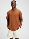 GAP Leinen T-Shirt mit kurzen Ärmeln GAP