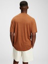 GAP Leinen T-Shirt mit kurzen Ärmeln GAP