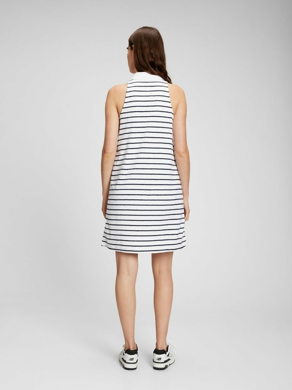 GAP Gestreiftes Frotteekleid mit Kragen GAP