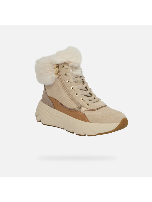Geox Beige Damen-Stiefeletten Geox Diamanta