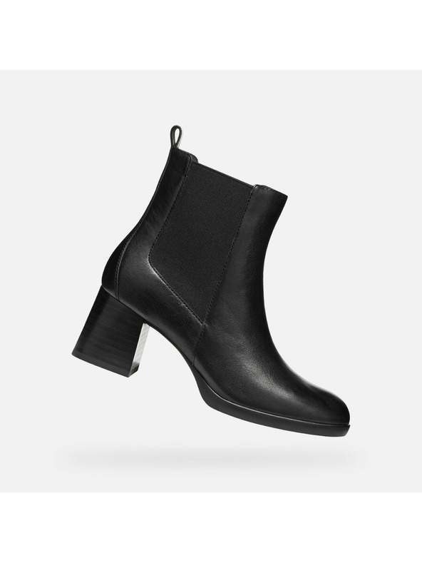 Geox Schwarze Damen-Ankle Boots Geox Walk Pleasure 55