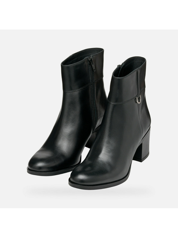 Geox Schwarze Damen-Stiefeletten Geox New Asheel