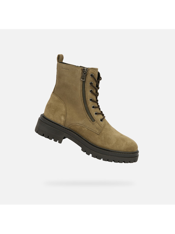 Geox Khaki Damen-Stiefeletten Geox Iridea