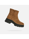 Geox Hellbraune Damen-Stiefeletten Geox Pluette