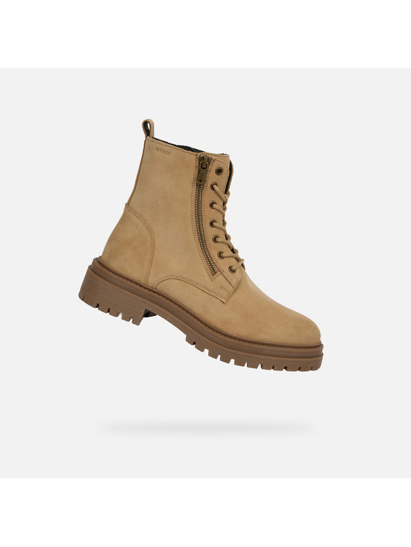 Geox Beige Damen-Stiefeletten Geox Iridea