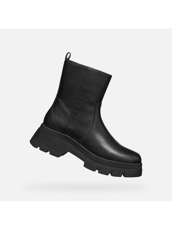 Geox Schwarze Damen-Ankle-Boots Geox Pluette