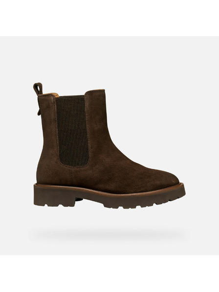 Geox Dunkelbraune Damen-Ankle-Boots Geox Norize