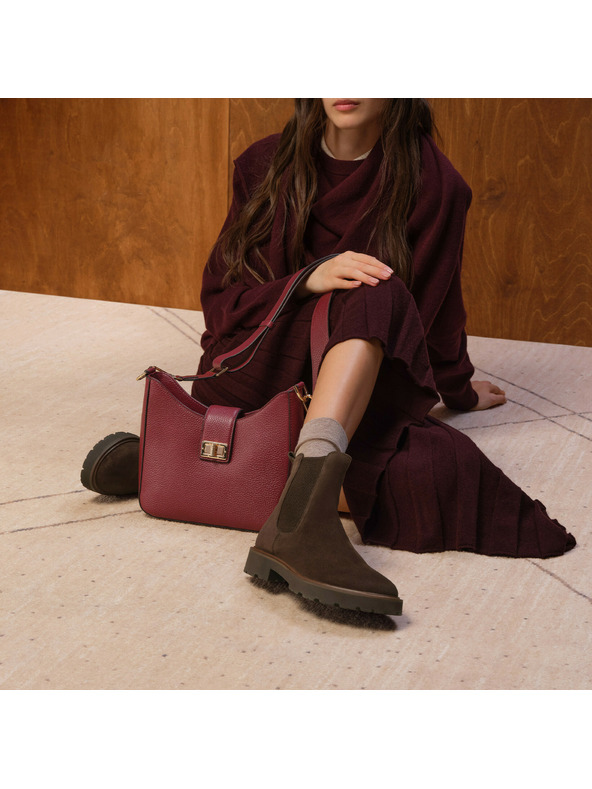 Geox Dunkelbraune Damen-Ankle-Boots Geox Norize