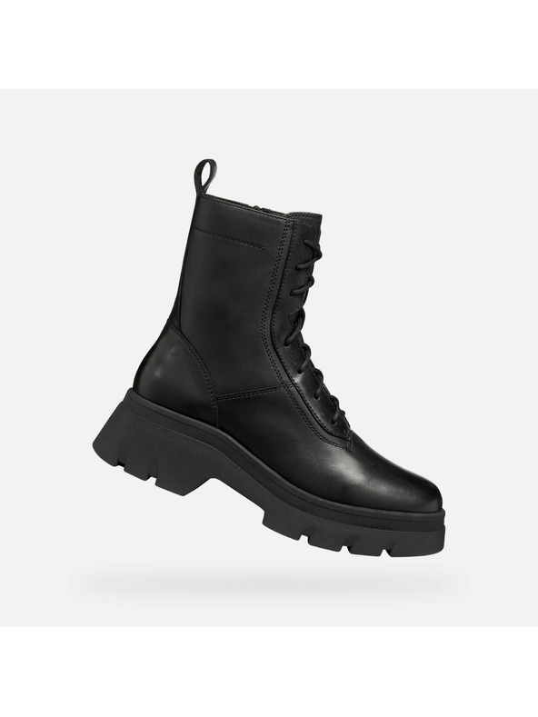 Geox Schwarze Damen-Ankle-Boots Geox Pluette