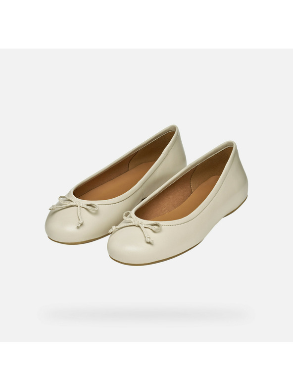 Geox Cremefarbene Damenballerinas Geox Palmaria