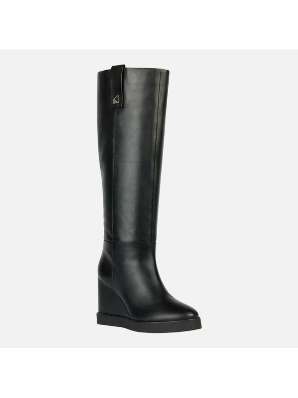 Geox Schwarze Damenstiefeletten Geox Wedge