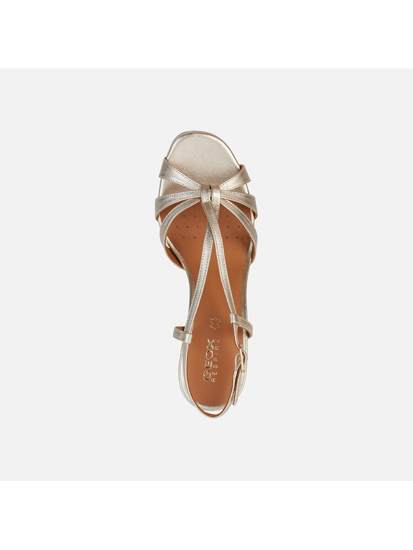 Geox Silberne Damen-Pumps mit Absatz Geox Eraklia R 80