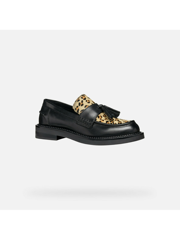 Geox Schwarze Damen-Mokassins Geox Serilda