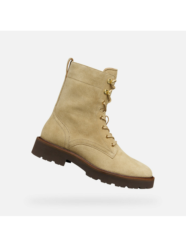 Geox Beige Damen-Ankle-Boots Geox Norize