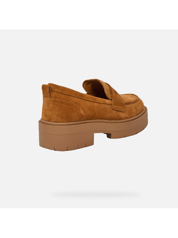 Geox Hellbraune Damen-Mokassins Geox Spherica EC7