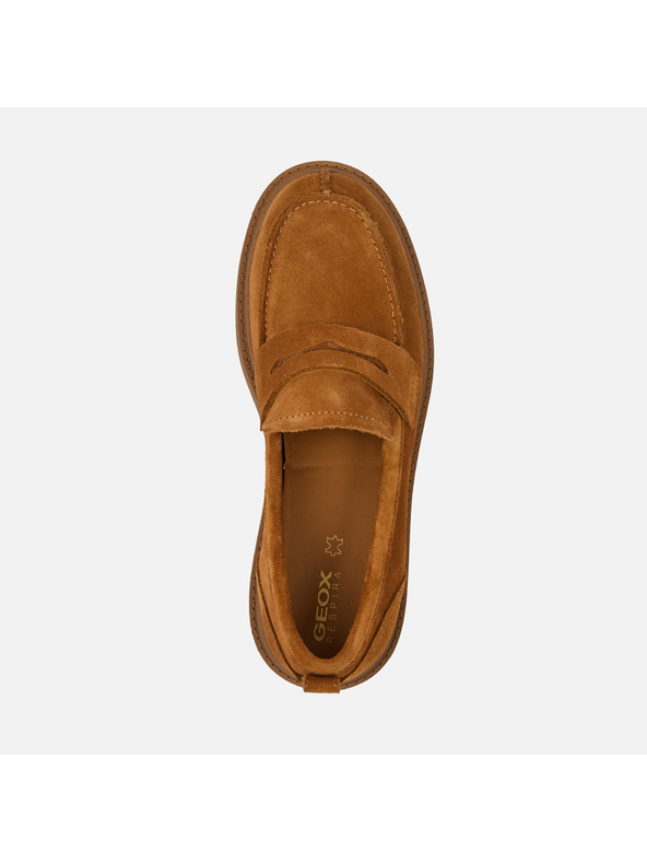 Geox Hellbraune Damen-Mokassins Geox Spherica EC7