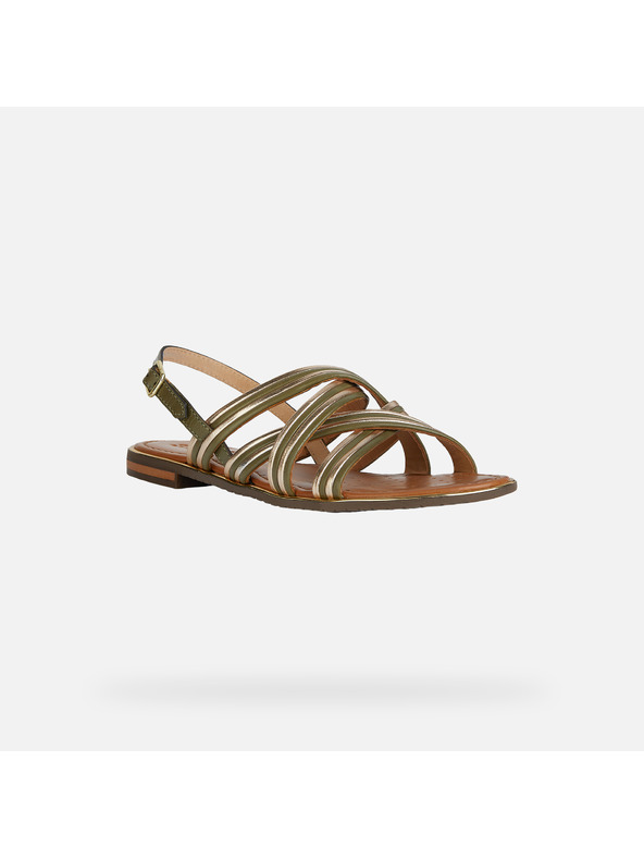 Geox Grüne Damen-Sandalen Geox Sozy Plus