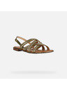 Geox Grüne Damen-Sandalen Geox Sozy Plus