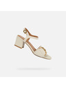 Geox Cremefarbene Damen-Sandalen Geox New Eraklia 50