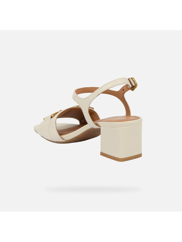 Geox Cremefarbene Damen-Sandalen Geox New Eraklia 50
