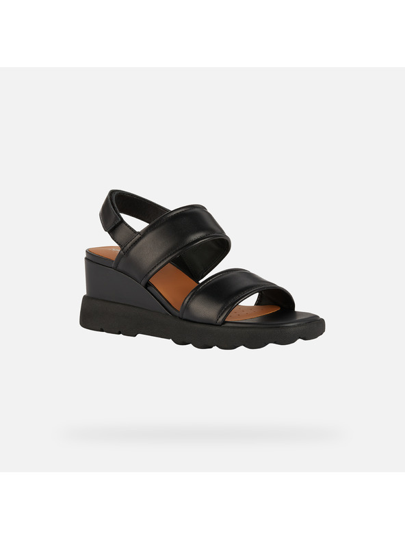 Geox Schwarze Damen-Keilschuhe Geox Spherica EC6