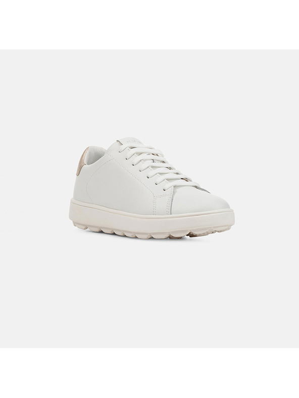 Geox Weiße Damen-Ledersneaker Geox Spherica Ecub