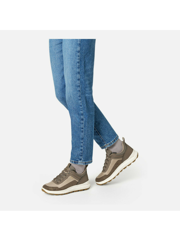 Geox Beige Damen Geox Spherica 4x4 Turnschuhe B ABX