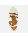 Geox Cremefarbene Damen-Keilschuhe Geox Spherica EC6