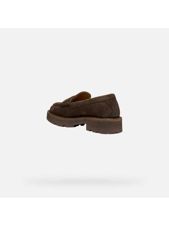 Geox Dunkelbraune Damen-Mokassins Geox Norize