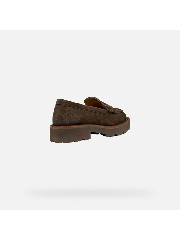 Geox Dunkelbraune Damen-Mokassins Geox Norize