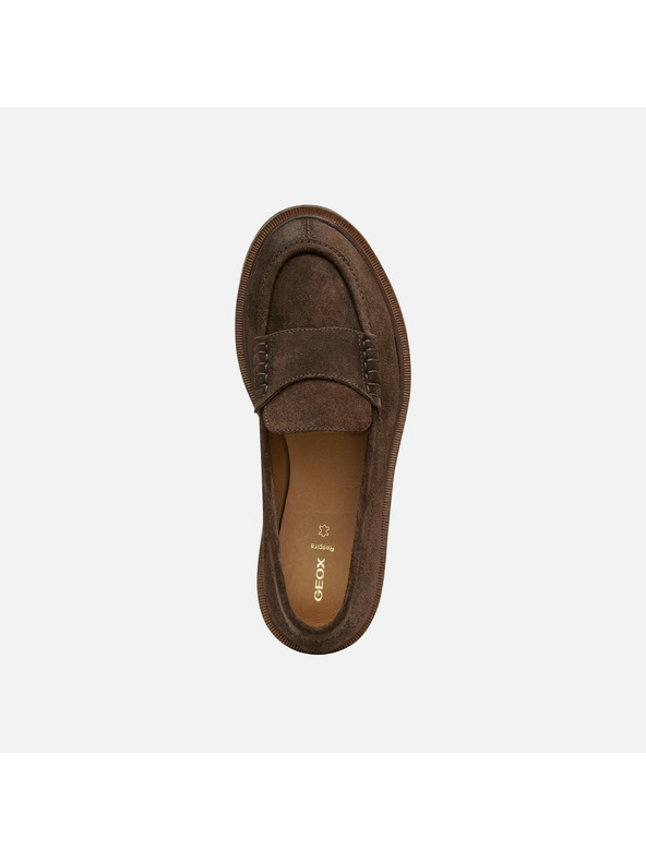 Geox Dunkelbraune Damen-Mokassins Geox Norize