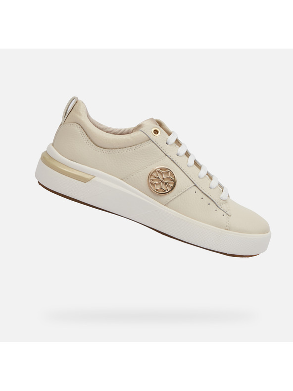Geox Cremefarbene Damen-Sneaker Geox Dalyla