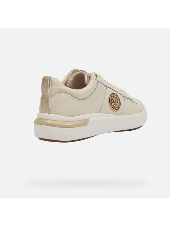 Geox Cremefarbene Damen-Sneaker Geox Dalyla