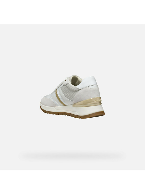 Geox Creme Damen Geox Desya Turnschuhe