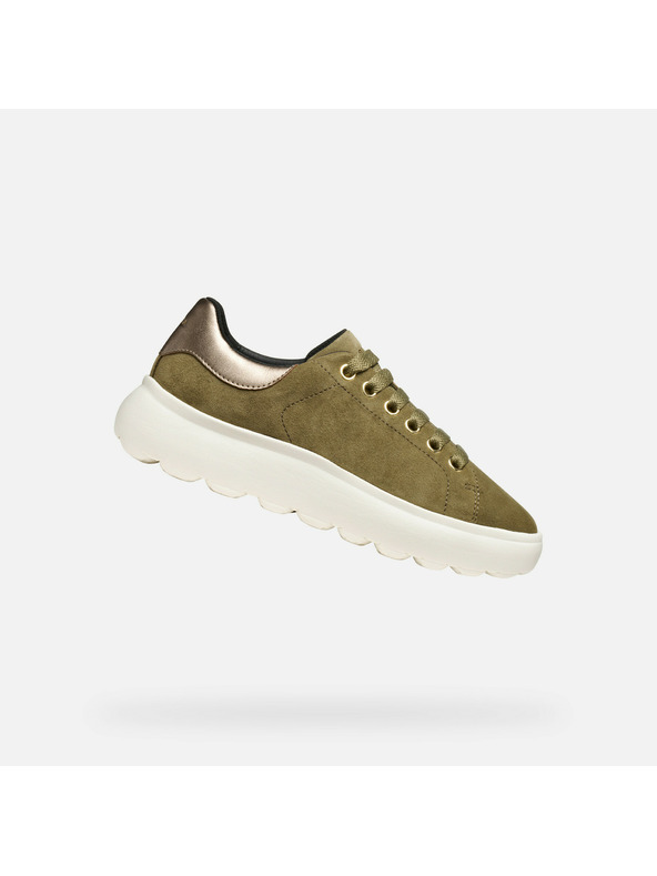 Geox Khaki Damen-Sneaker Geox Spherica EC4.1