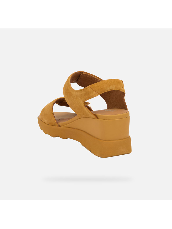 Geox Gelbe Damen-Keilschuhe Geox Spherica EC6