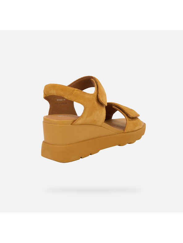 Geox Gelbe Damen-Keilschuhe Geox Spherica EC6