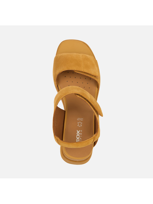 Geox Gelbe Damen-Keilschuhe Geox Spherica EC6
