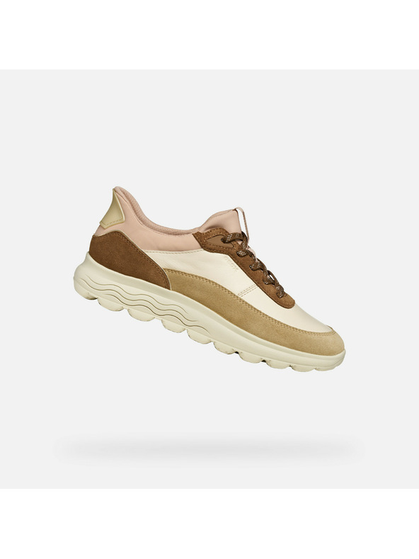 Geox Beige Damen-Sneaker Geox Spherica Plus
