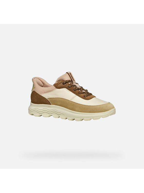 Geox Beige Damen-Sneaker Geox Spherica Plus