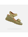 Geox Khaki Damen-Keilschuhe Geox Spherica EC6