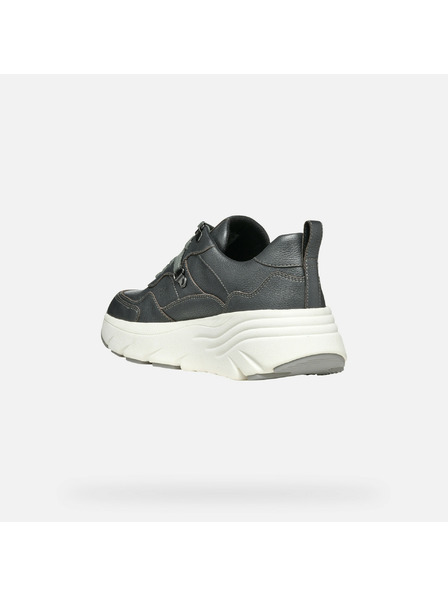 Geox Dunkelgrau Damen Geox Diamanta Turnschuhe