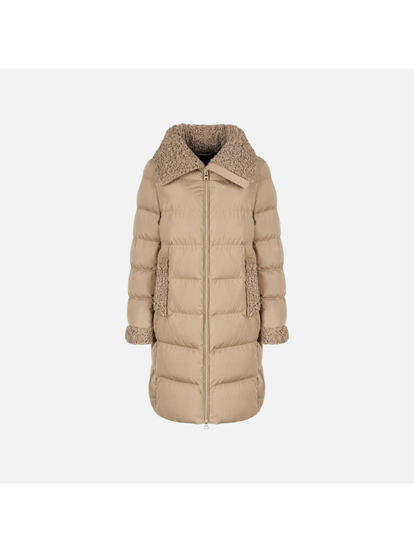 Geox Beige Damen-Daunenjacke Geox Vilde