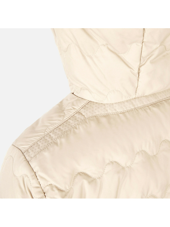 Geox Cremefarbene Damen-Daunenjacke Geox Myluse