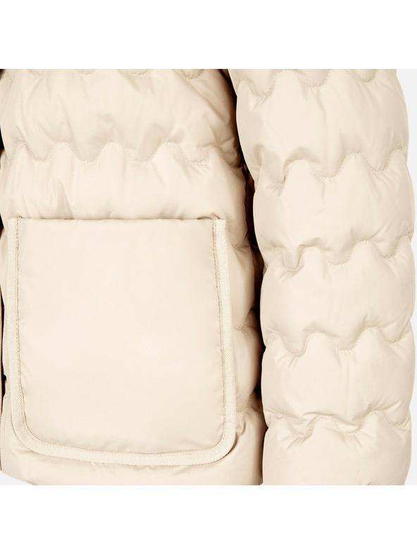 Geox Cremefarbene Damen-Daunenjacke Geox Myluse