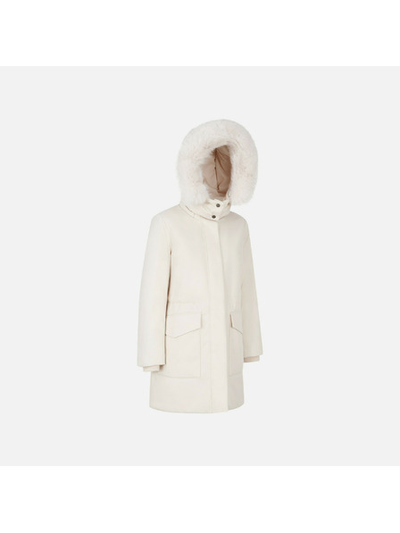 Geox Cremefarbene Damen-Daunenjacke Geox Spherica